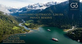 Campo a Orilla de Mar de 1.261 Hectareas con 1.8 km Patagonia, Quitralco en venta  Aysén