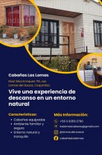 Cabaña Las Lomas, 4 Cabañas Amobladas
