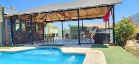 ARRIENDO CASA ESTILO CABAÑA EN OLMUE AMOBLADA
