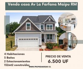 Casa en Venta en La Farfana Maipú, Santiago