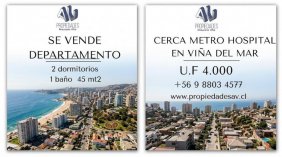 Departamento en Venta en Hospital Fricke Viña del Mar, Valparaiso