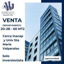 Departamento en Venta en Caleta Portales Inacap Valparaíso, Valparaiso