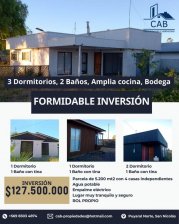 Espectacular Inversión de Parcela de 5200m2 c/4 casas indepe San Nicolás