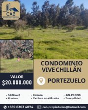 Parcela de 5000m2 en Condominio Vive Chillán Portezuelo
