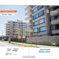 Departamento en Arriendo en  San Felipe, San Felipe de Aconcagua