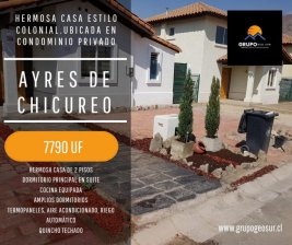 Casa en Venta en Chicureo Colina, Chacabuco