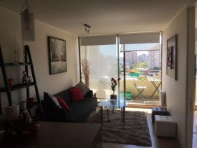 Depto en irarrazaval a  1 cuadra metro eyzaguirre linea 3 con estacionamiento y bodega , amoblado.