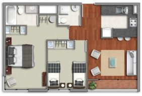 Departamento en Arriendo en Centro Santiago, Santiago