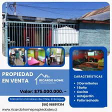 Se vende casa en Comuna El Bosque, RM