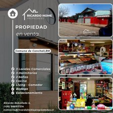 Se vende propiedad para uso comercial y Habitacional, Comuna Conchali, RM