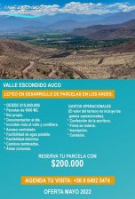 Parcela en Venta en  Rinconada, Los Andes