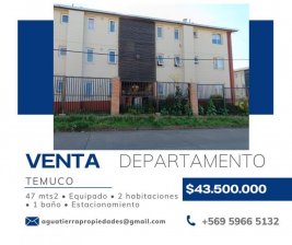 VENDO DEPARTAMENTO EN TEMUCO