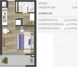 VENTA DEPARTAMENTO 1D/1B/1Bo 27m2 METRO ECUADOR